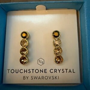 Touchstone Crystal To A Point Earrings by Swarovski